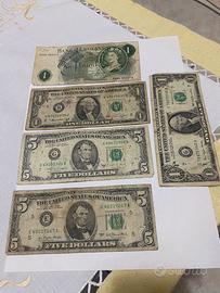 Banconote dollari e sterlina