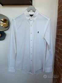 Camicia Polo Ralph Lauren bianca uomo
