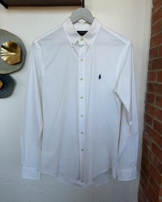 Camicia Polo Ralph Lauren bianca uomo