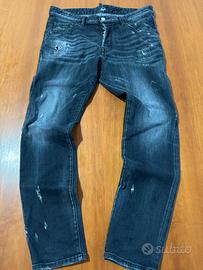 jeans Dsquared originale- denim scuro, taglia 48