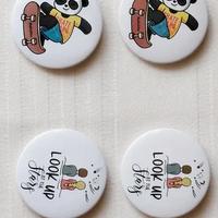 Spilla Pin Metallo rotonda soggetti vari