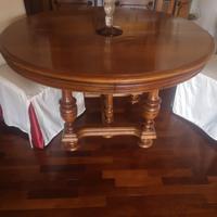  Tavolo antico fine 800 in noce restaurato 