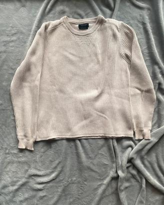 Maglione Zara Man Uomo - Maglia a coste beige