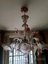 LAMPADARIO DI MURANO 6 FIORI