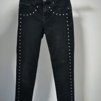 jeans neri con borchie