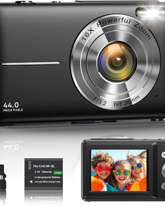 Fotocamera Digitale 1080P 44MP
