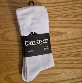 3 calzini Kappa (size 42-44) bianchi nuovi cotone