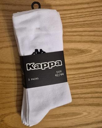 3 calzini Kappa (size 42-44) bianchi nuovi cotone