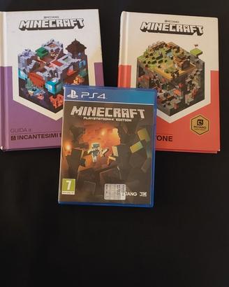 Minecraft ps4 con libri guida