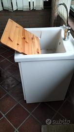 lavabo biancheria ceramica con miscelatore grohe