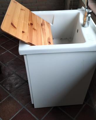 lavabo biancheria ceramica con miscelatore grohe