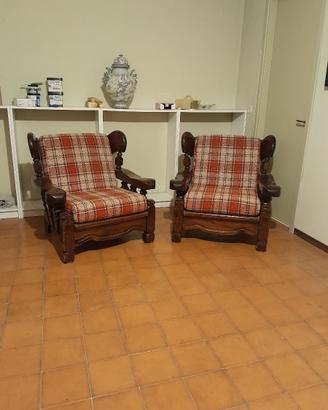 coppia poltrone vintage