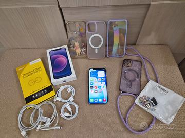 SmartPhone Apple iPhone 12 128GB Viola + Accessori