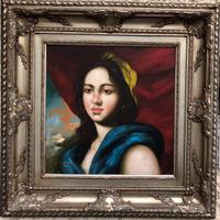 Quadro vintage Giacinto Montella dipinto a olio