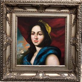 Quadro vintage Giacinto Montella dipinto a olio