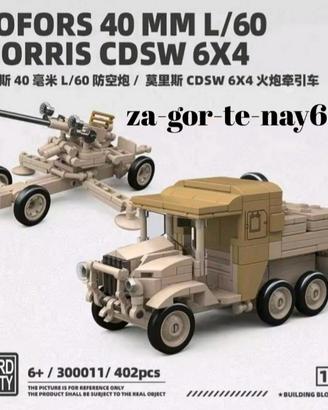 Bofors 40mm e Morris CDSW  6x4 compatibili Lego 