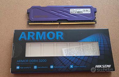 RAM DDR4 8GB 3200MHz HIKSEMI Armor U10 - NUOVA
