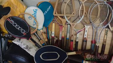 50 racchette tennis legno vintage 