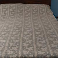 Copriletto uncinetto fatto a mano