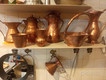 Rame 8 pezzi vintage