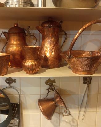 Rame 8 pezzi vintage