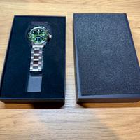 Orologio quadrante verde