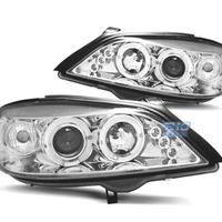 FARI PER OPEL ASTRA G 97-04 ANGEL EYES FONDO CROMA