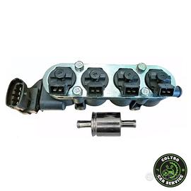 RAIL NUOVO KIT 4 INIETTORI GPL LANDI RENZO TAPPO N