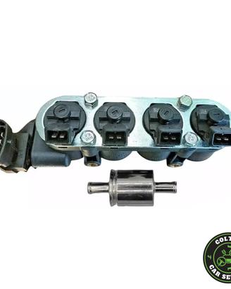 RAIL NUOVO KIT 4 INIETTORI GPL LANDI RENZO TAPPO N