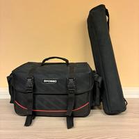 Treppiede e borsa fotografica