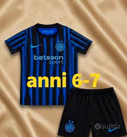 Maglia e pantaloncino Inter 2026 6-7 anni nuovo