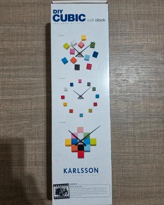 Orologio da parete  Karlsson DIY Cubic  Multicol.