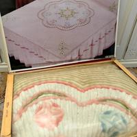 Coperta in ciniglia da corredo