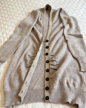 Cardigan drappeggiato pura alpaca Manila Grace