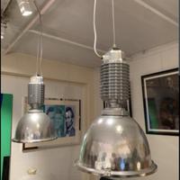 Zumtobel lampadario schermo cromato