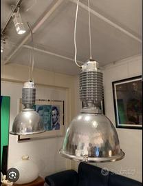 Zumtobel lampadario schermo cromato