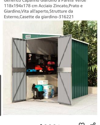 Capanno  casetta ripostiglio attrezzi da giardino 