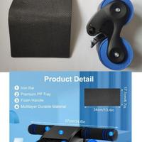 Rullo addominale con tappetino e corda - Nuovi