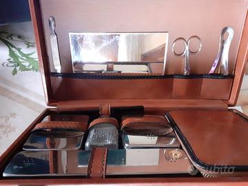 beauty case/necessaire uomo vintage on pelle