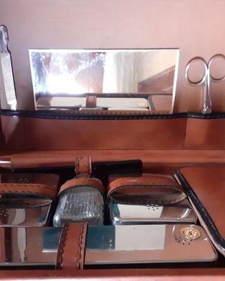 beauty case/necessaire uomo vintage on pelle