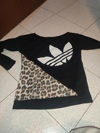 maglietta Adidas leopardata taglia M