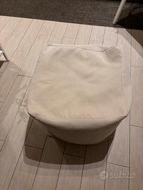 Pouf imbottito beige arketicom