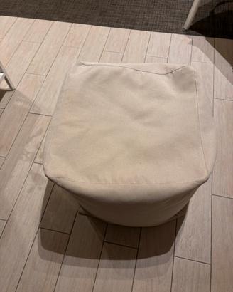 Pouf imbottito beige arketicom