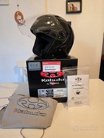 Casco kabuto exceed m black metallic