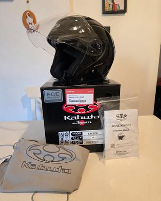 Casco kabuto exceed m black metallic
