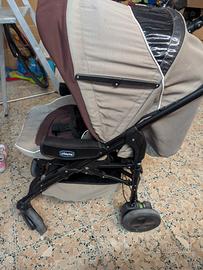Trio Chicco passeggino, carrozzina e porta- enfant