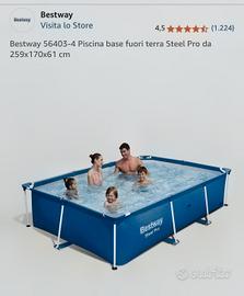 piscina Bestway + telo per copertura