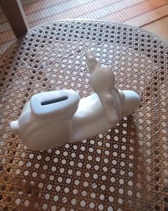 Salvadanaio in ceramica vespa