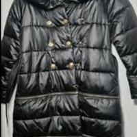 Piumino lungo nero MONTE CERVINO S accorciabile co