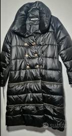 Piumino lungo nero MONTE CERVINO S accorciabile co